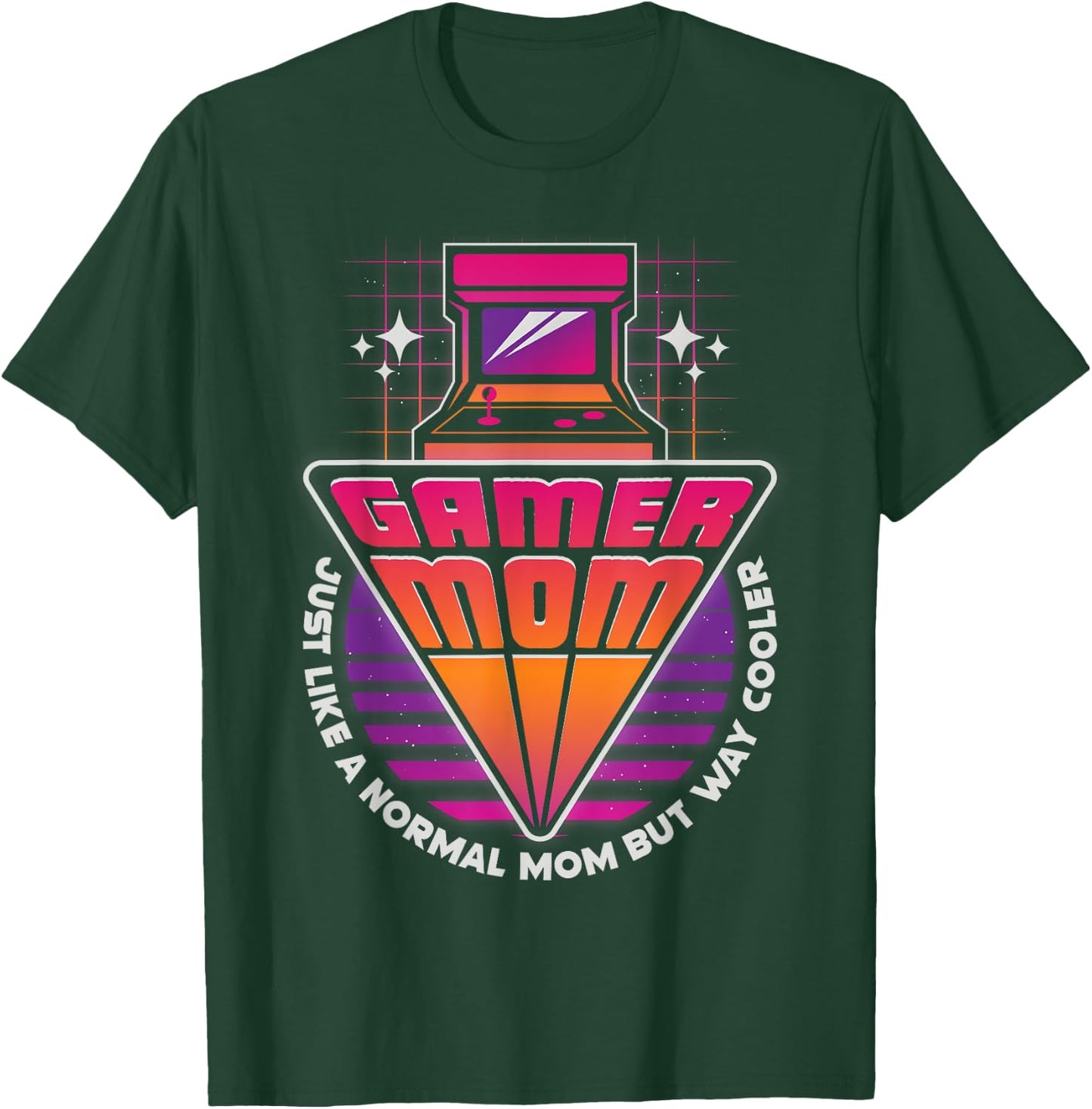 Gamer Mom Mother's Day Arcade Video Game Gaming Mommy Mama T-Shirt - T-Shirt | Forest