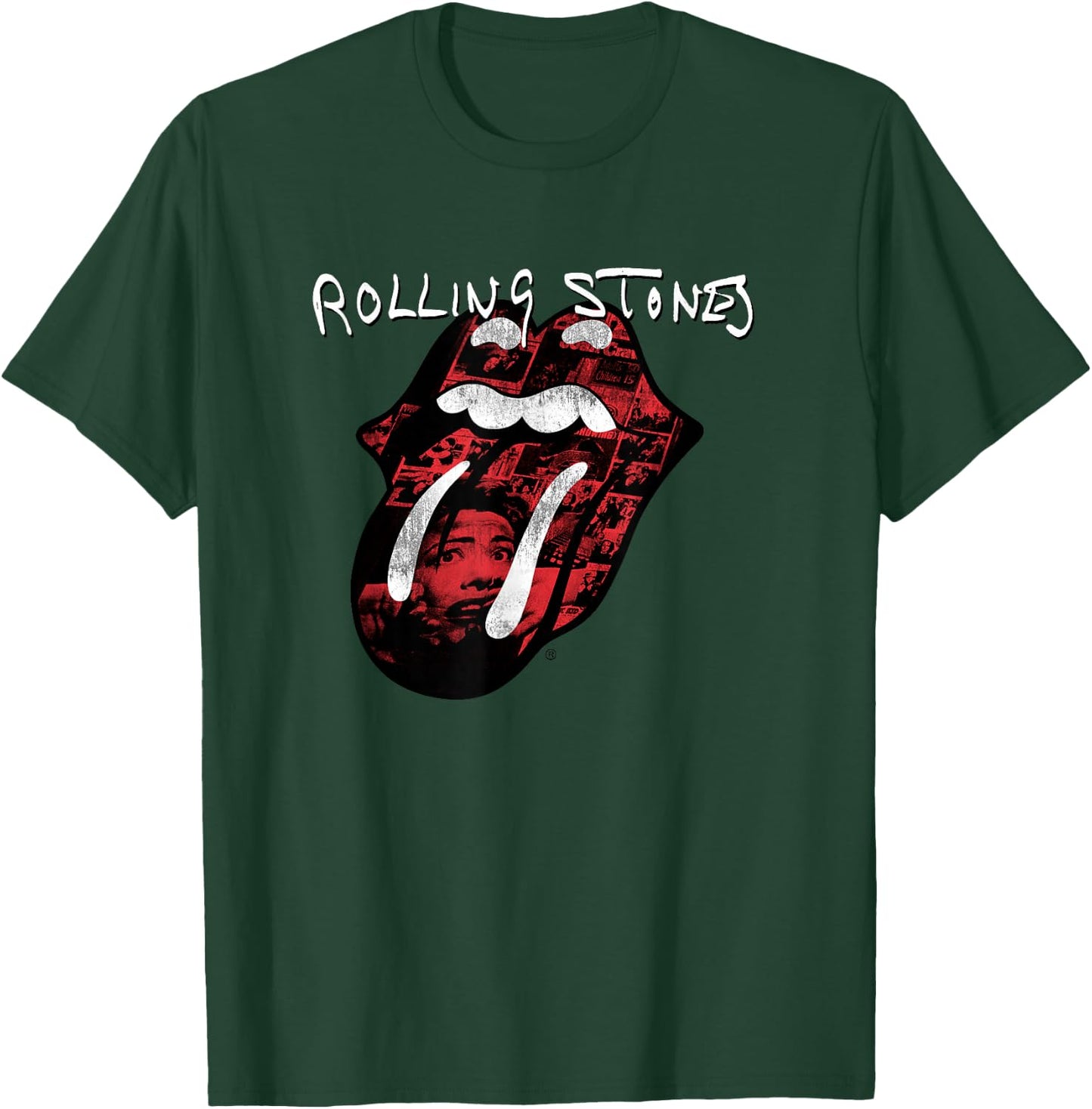 The Rolling Stones Exile Collage Tongue T-Shirt - T-Shirt | Forest