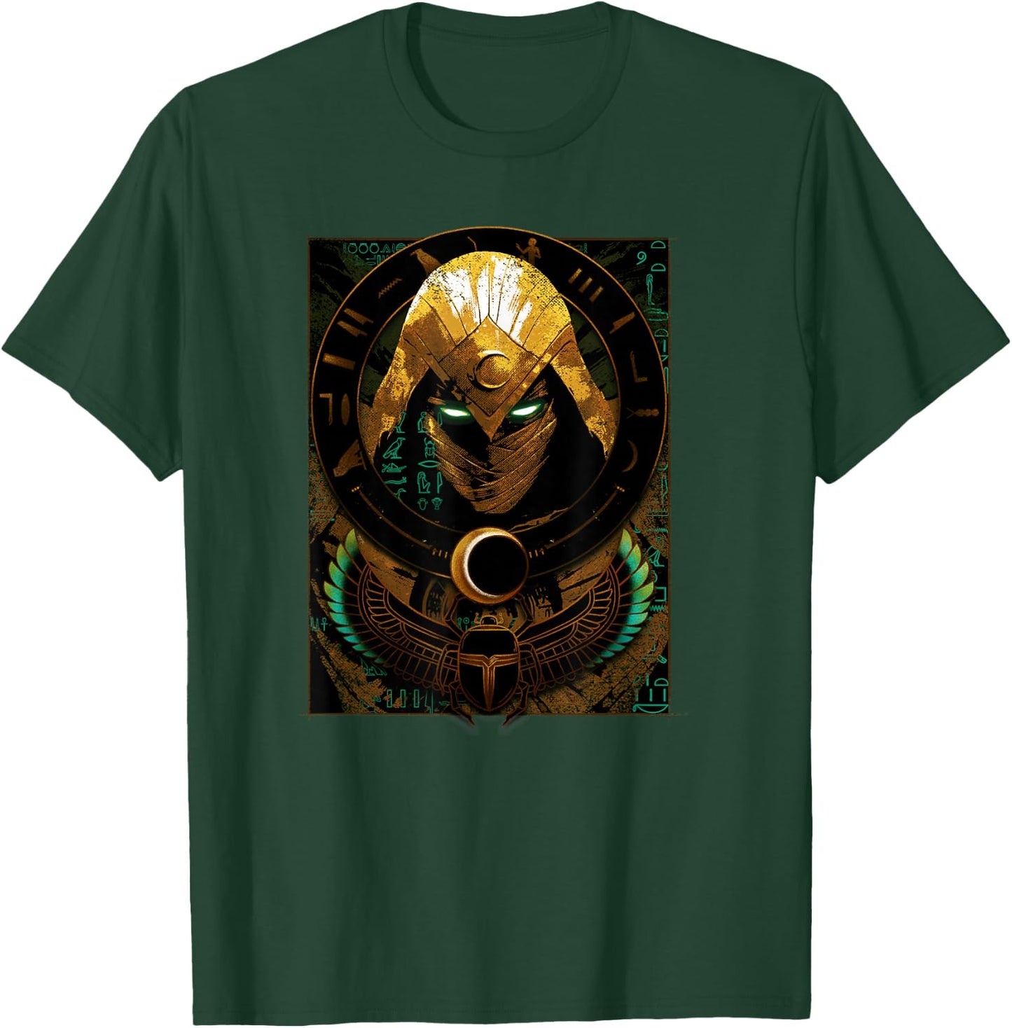 Marvel Moon Knight Scarab Moon Poster T-Shirt - T-Shirt | Forest