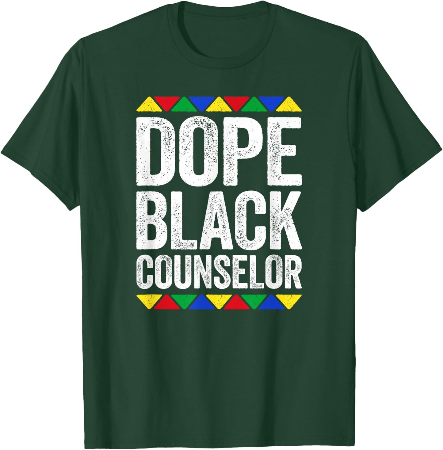Dope Black Counselor Shirt Black History Month T-Shirt - T-Shirt | Forest