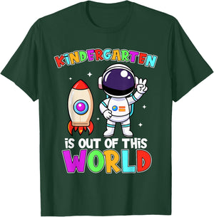 Kindergarten Is Out Of This World Outfit, Astronaut Teacher T-Shirt - T-Shirt | Forest