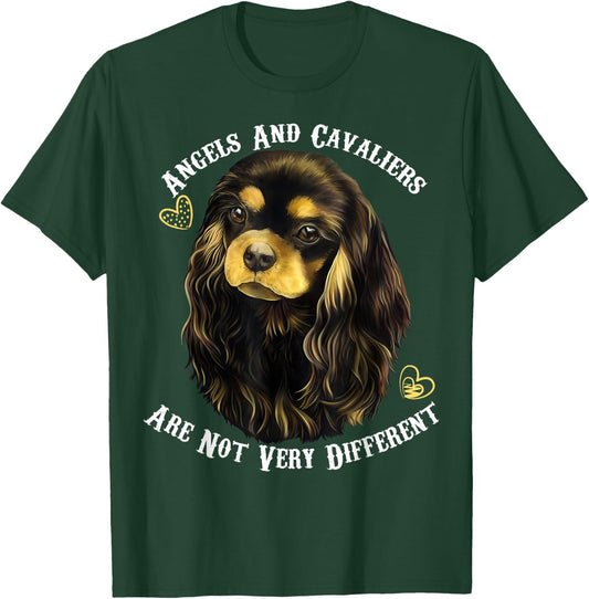 Cavalier King Charles Spaniel Black and Tan T-Shirt - T-Shirt | Forest