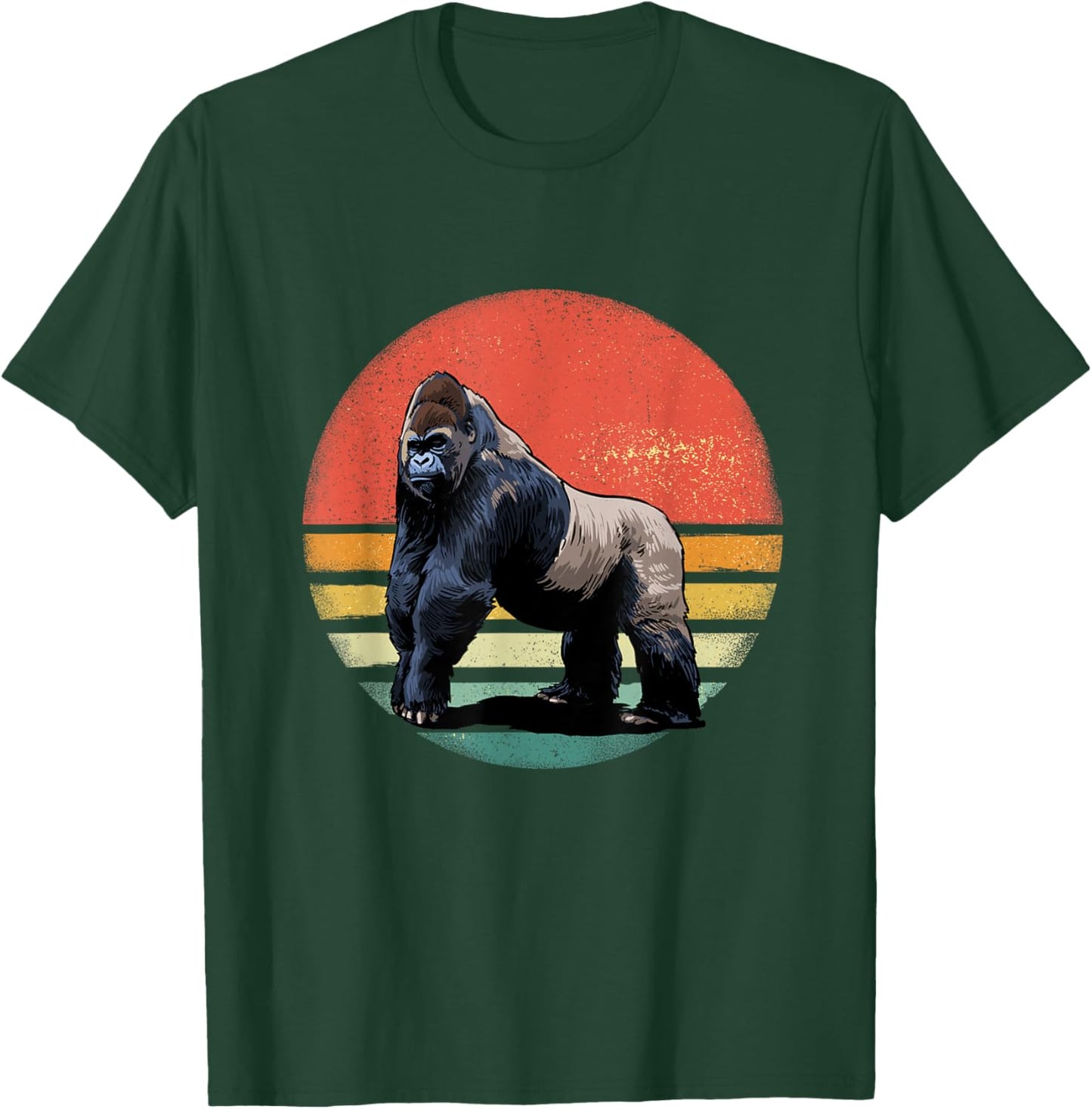 Gorilla Shirt Retro Style Animal Ape Primate Gorilla Lovers T-Shirt - T-Shirt | Forest