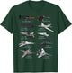 Military's Fastest Jet Fighters Aircraft Plane of the World T-Shirt - T-Shirt | Forest