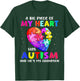 A Big Piece Of My Heart Has Autism and He's My Grandson T-Shirt - T-Shirt | Forest