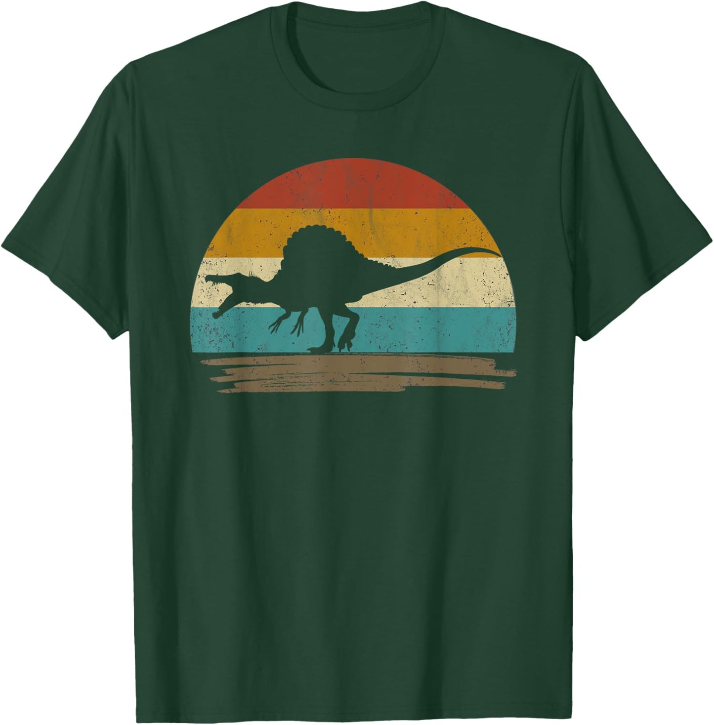 Retro Vintage Spinosaurus Dinosaur T-Shirt - T-Shirt | Forest