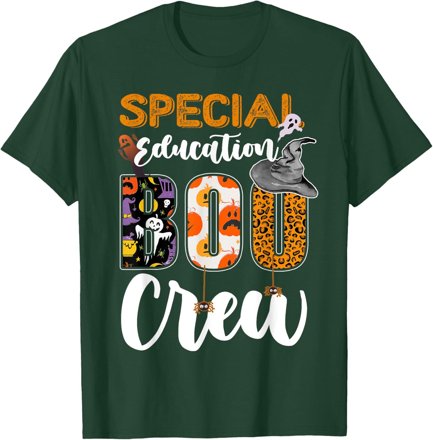 Special Education Boo Crew Ghost Funny Halloween Matching T-Shirt - T-Shirt | Forest