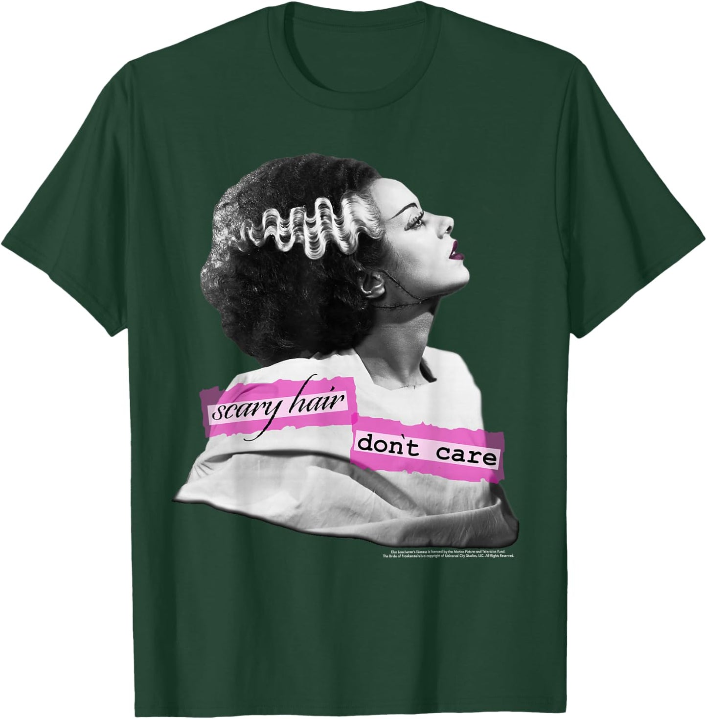 Universal Monsters Bride Of Frankenstein Scary Hair T-Shirt - T-Shirt | Forest
