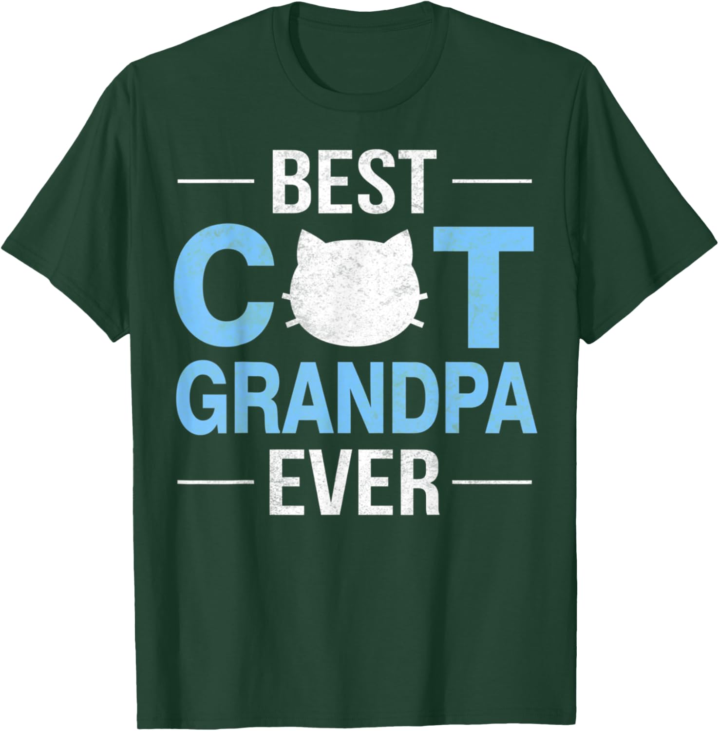 Best Cat Grandpa Ever Funny Kitty Lover Father Gift T-Shirt - T-Shirt | Forest