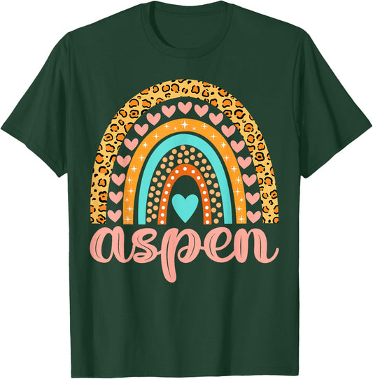 Aspen Name Shirts & Gifts Aspen Birthday Shirt Gift T-Shirt - T-Shirt | Forest