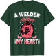 A Welder Melted My Heart Funny Gift Wife Girlfriend T-Shirt - T-Shirt | Forest