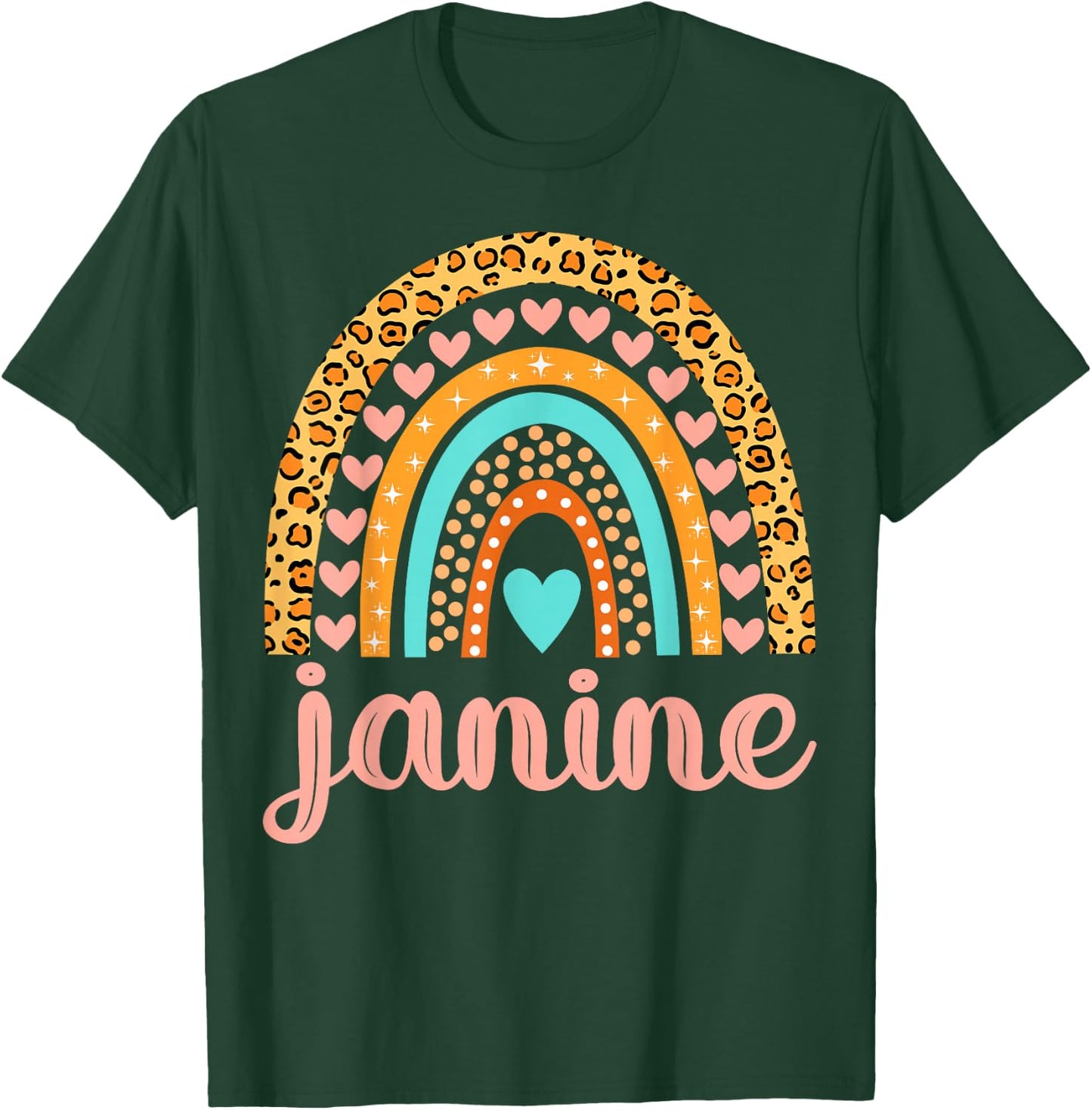 Janine Janine Name Birthday Shirt Gift T-Shirt - T-Shirt | Forest