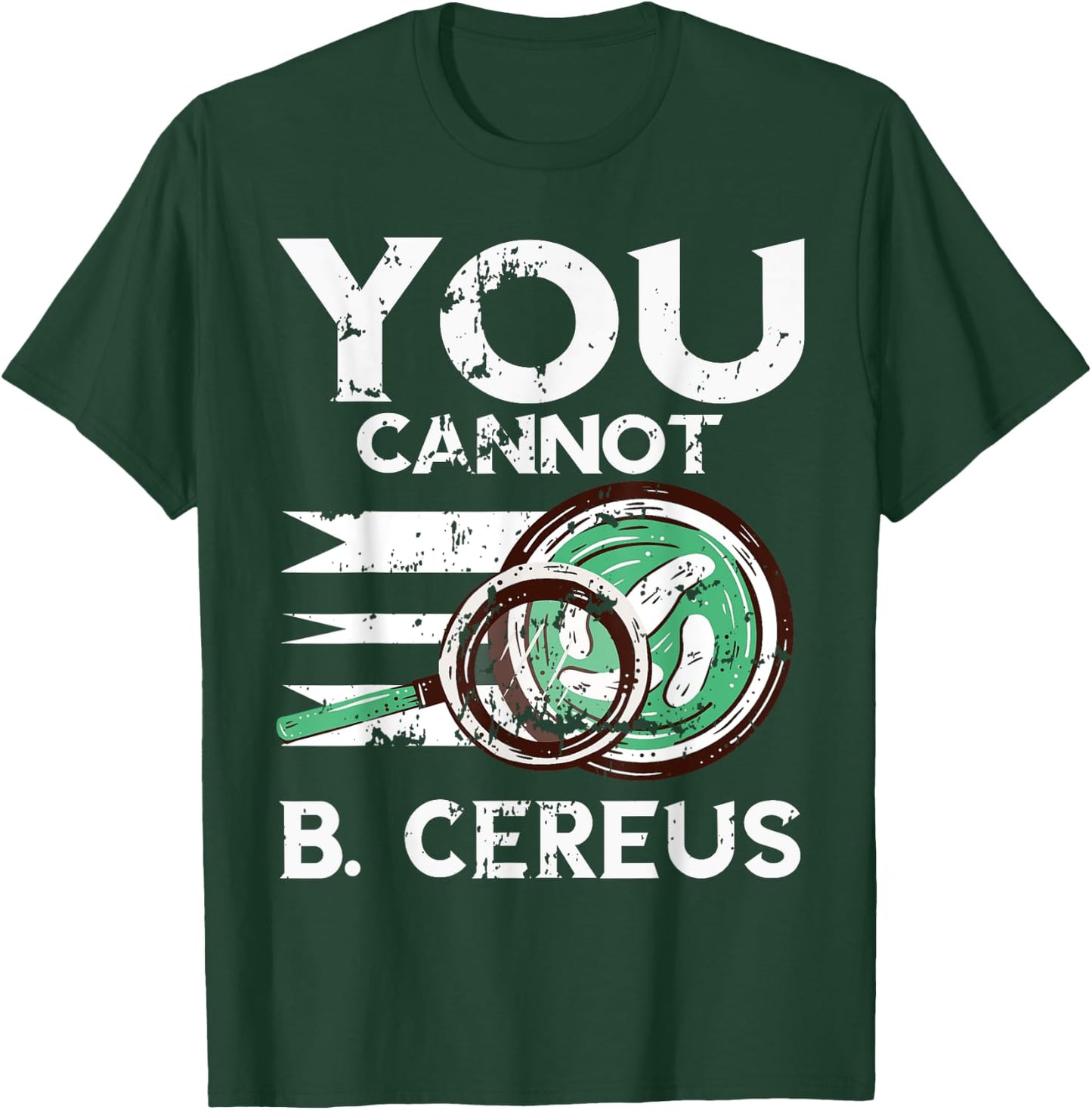 Microbiologist Vintage Bacteria Cereus Microscope Science T-Shirt - T-Shirt | Forest