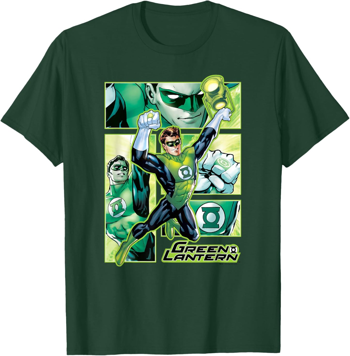 Green Lantern Panels T-Shirt - T-Shirt | Forest