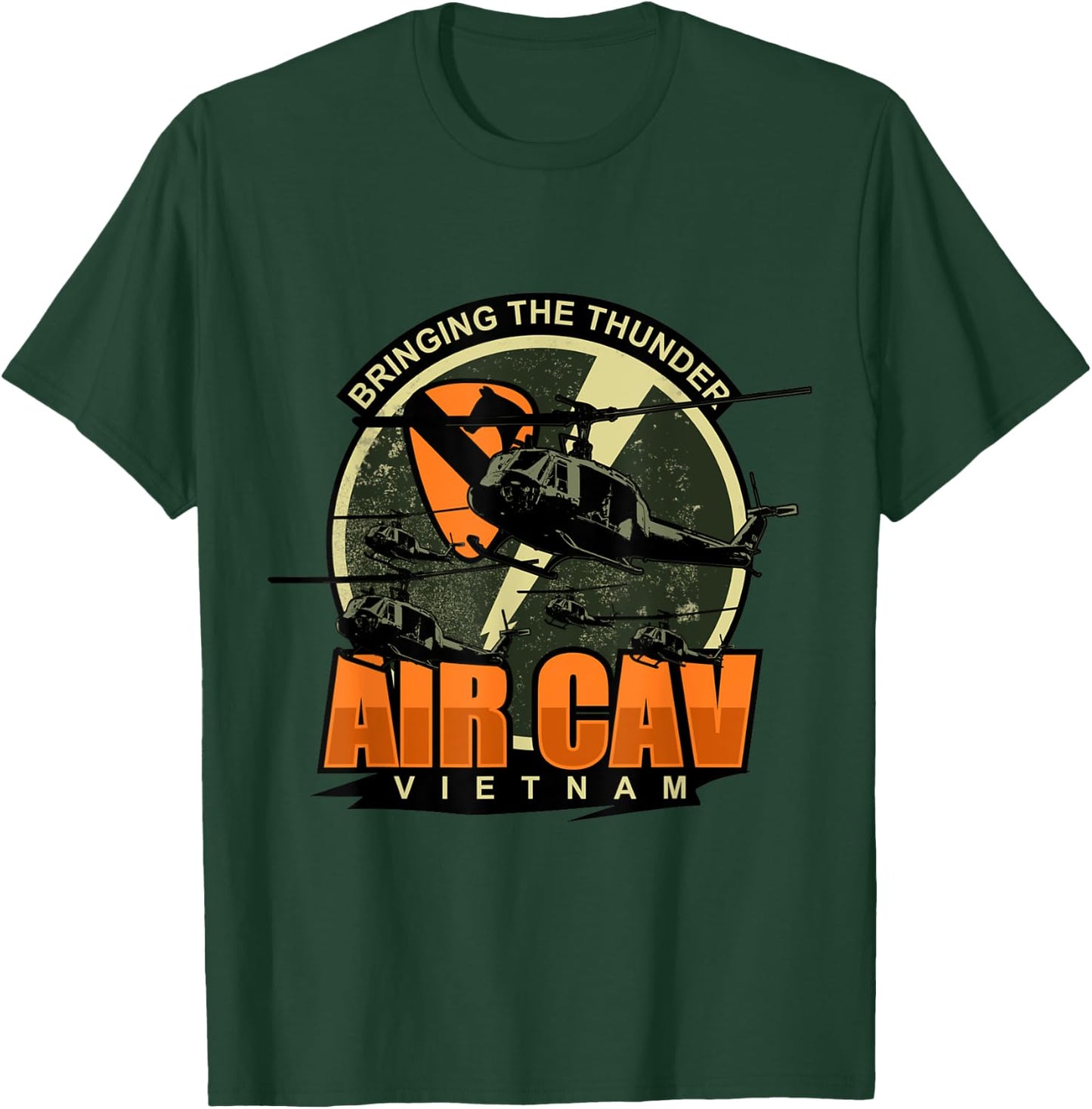 1st Air Cavalry Division Vietnam Veteran Veterans Day Xmas T-Shirt - T-Shirt | Forest