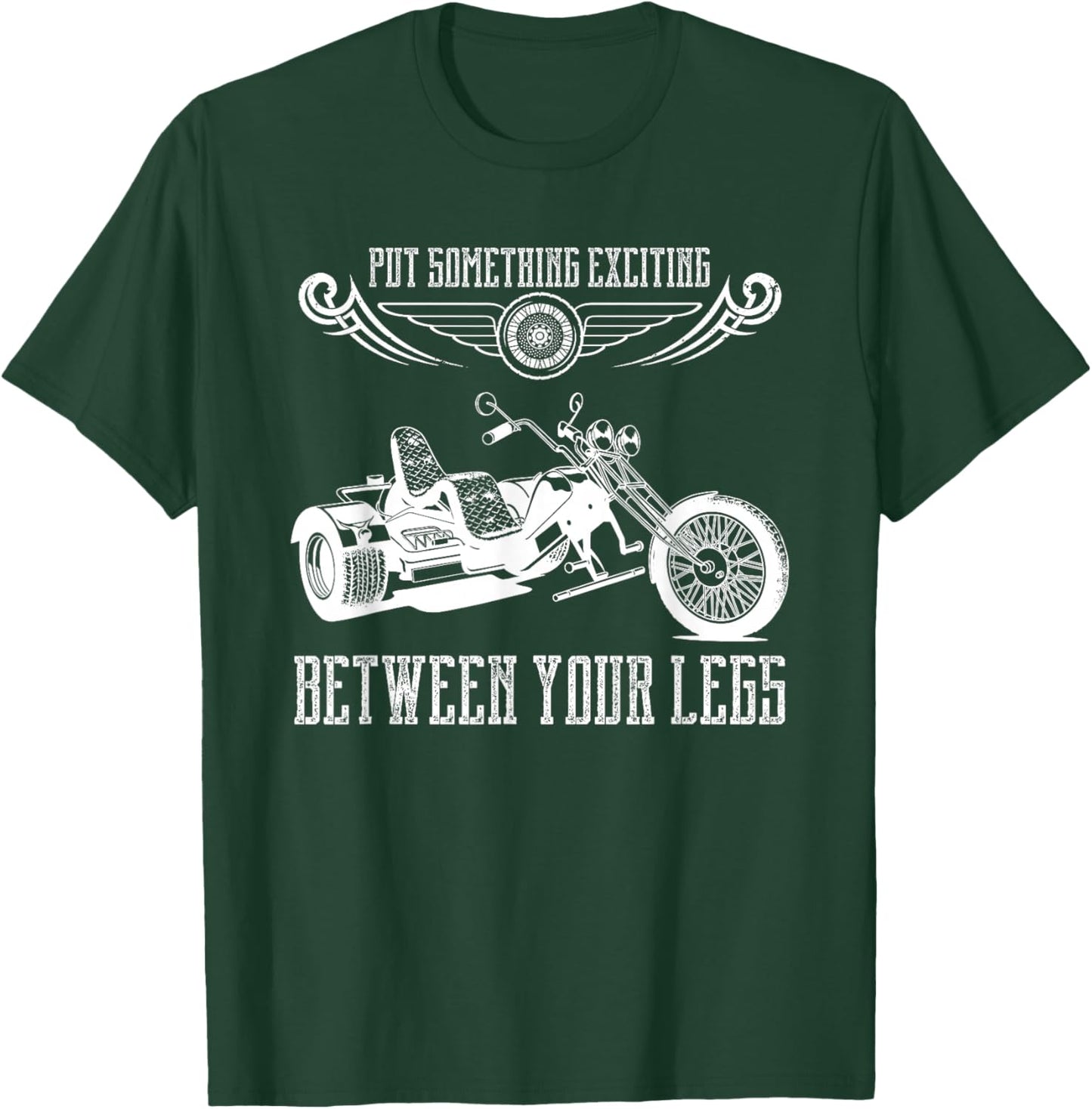 Funny Triker Motortrike Motorcycle Trike Three Wheeler T-Shirt - T-Shirt | Forest