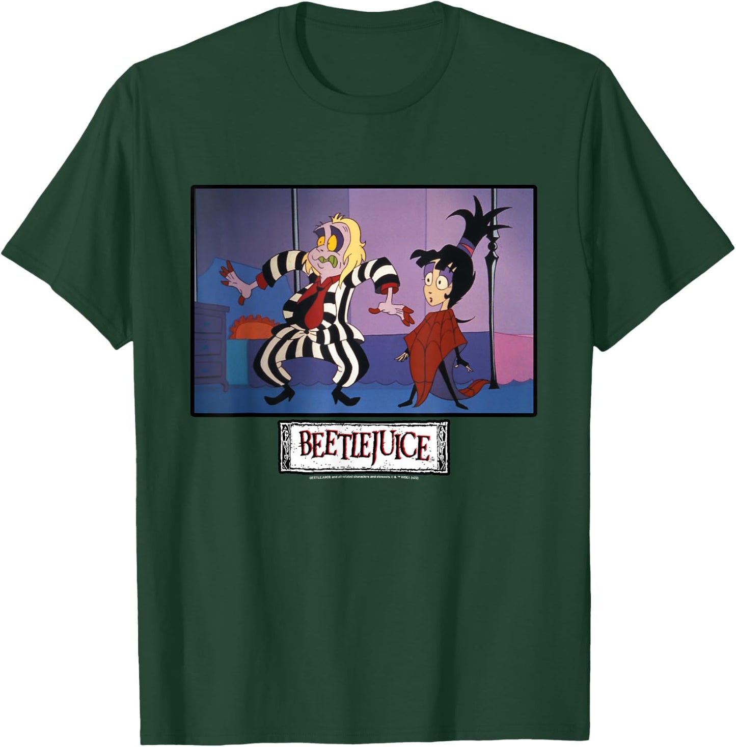 Beetlejuice and Lydia Super Shocked T-Shirt - T-Shirt | Forest