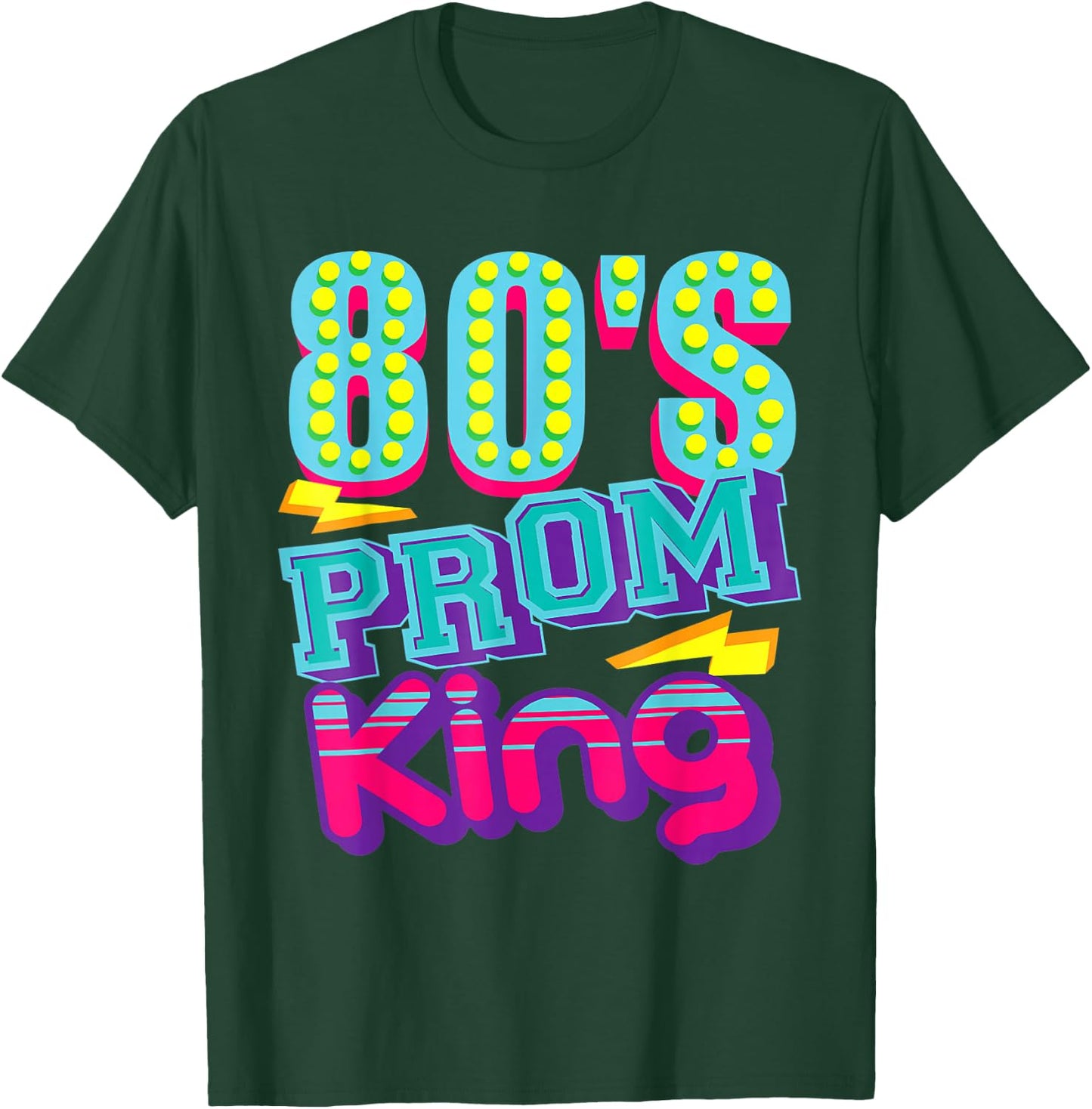 80's Prom King -Funny Disco Throwback Nostalgic Gifts T-Shirt - T-Shirt | Forest