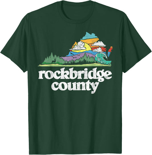 Rockbridge County Virginia Outdoors & Nature Lover Retro T-Shirt - T-Shirt | Forest