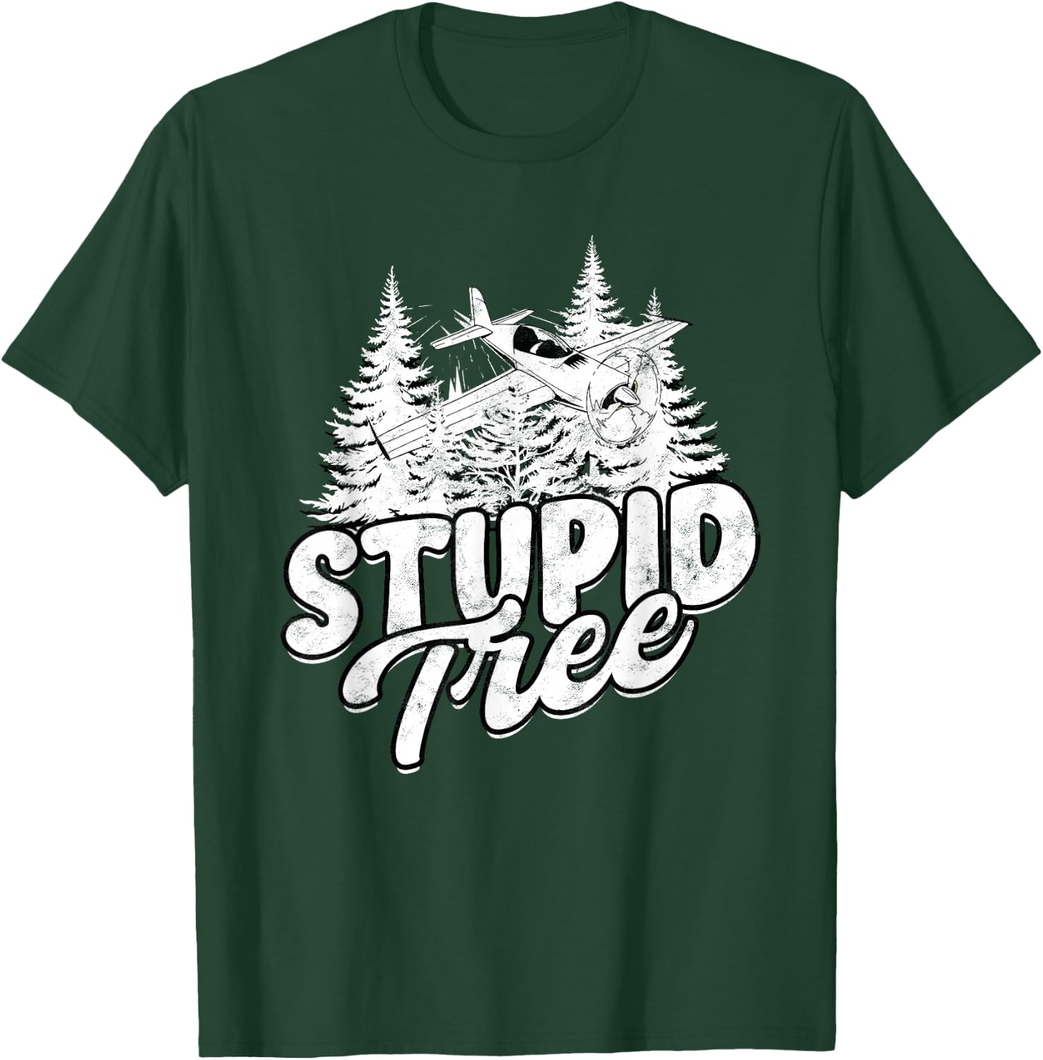 RC Plane Stupid Tree T-Shirt - T-Shirt | Forest