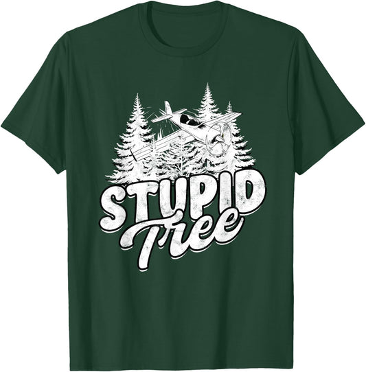 RC Plane Stupid Tree T-Shirt - T-Shirt | Forest