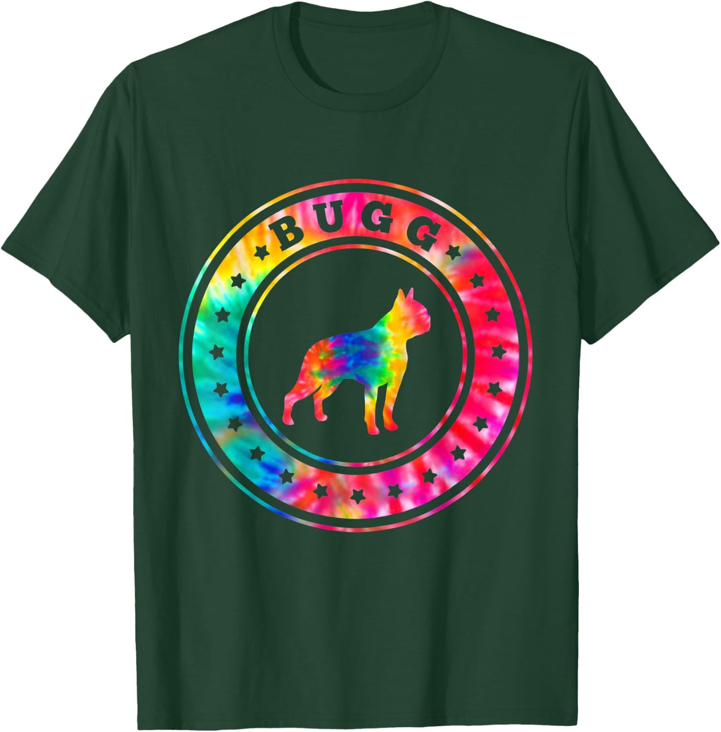 Tie Dye Bugg Dog Mom Dad Pet Lover T-Shirt - T-Shirt | Forest