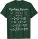Nerdy Vintage Quadratic Formula Proof Algebra Math Teacher T-Shirt - T-Shirt | Forest