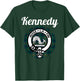 Kennedy Clan Scottish Name Coat Of Arms Tartan T-Shirt - T-Shirt | Forest