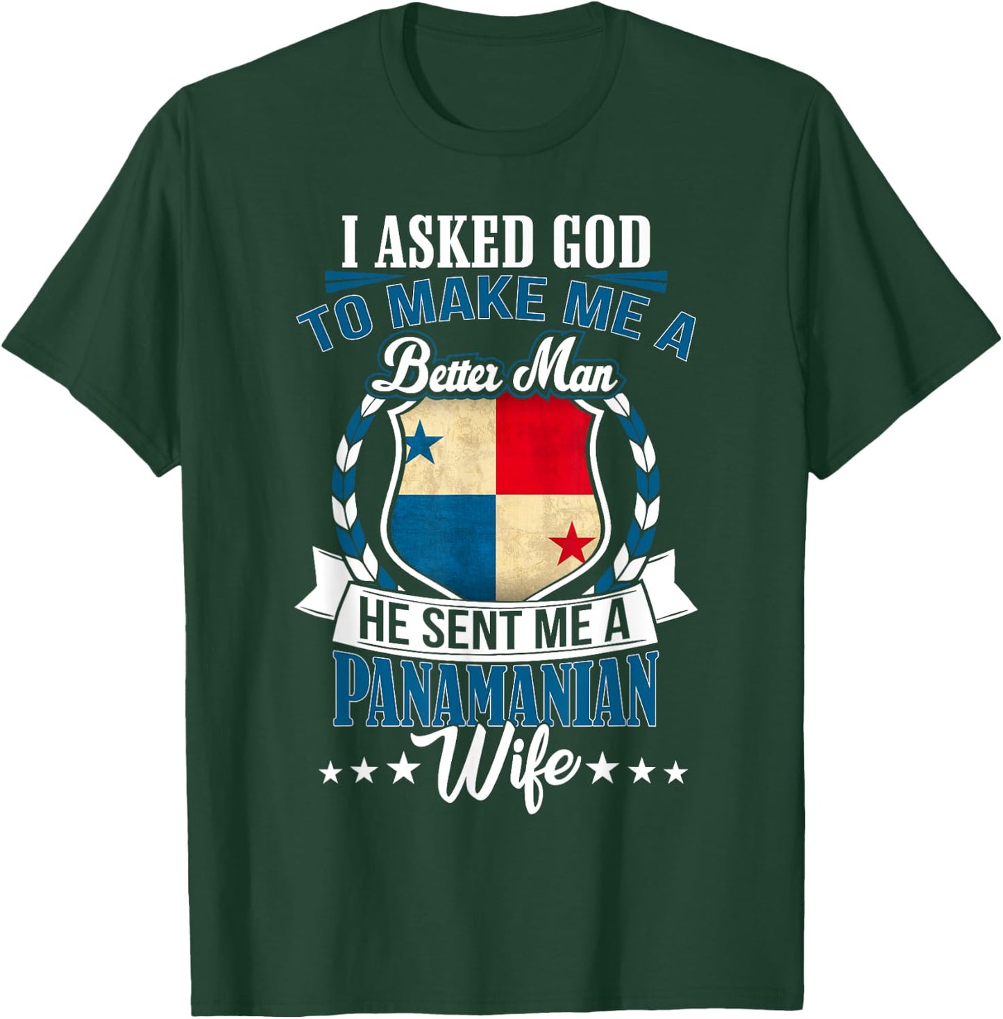 I Love my Panamanian Wife Anniversary for Husband T-Shirt - T-Shirt | Forest