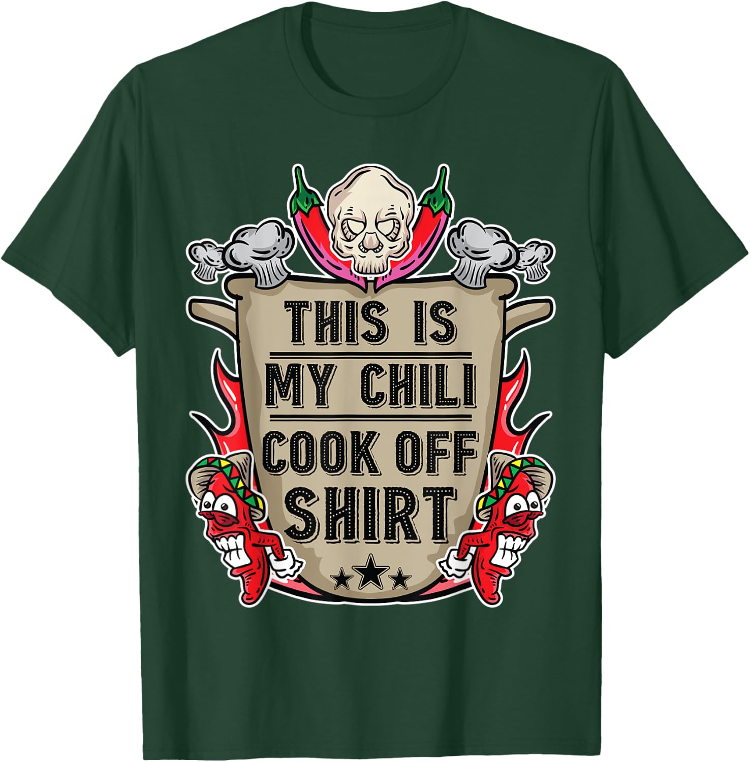 This Is My Chili Cook Off Shirt Cooking Competition Team T-Shirt - T-Shirt | Forest