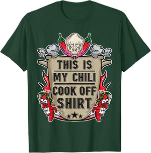This Is My Chili Cook Off Shirt Cooking Competition Team T-Shirt - T-Shirt | Forest
