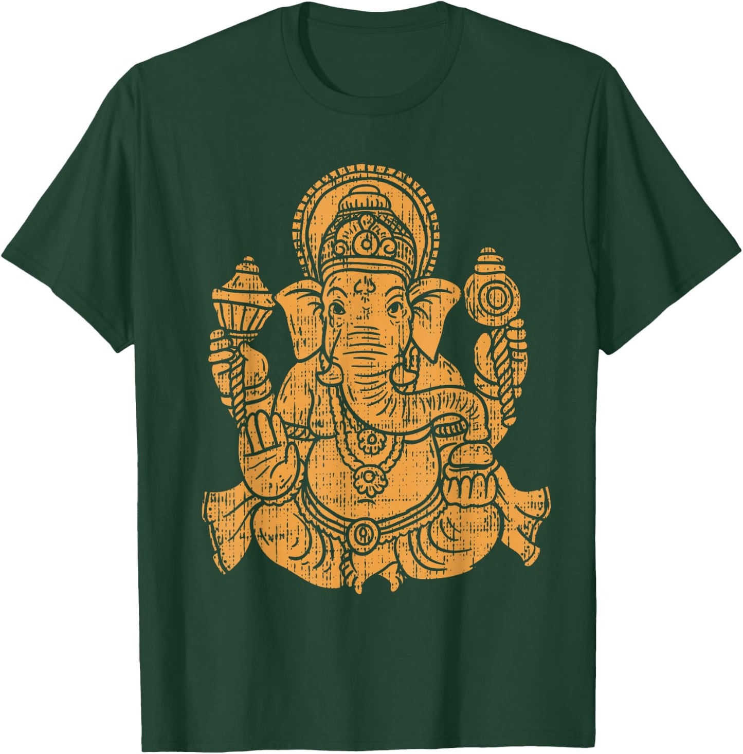 Elephant Om Yoga Ganesha Indian God Ganesh Chaturthi Asian T-Shirt - T-Shirt | Forest