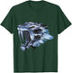 Smilodon Sabertooth Tiger Cat Iced Blue Design T-Shirt - T-Shirt | Forest