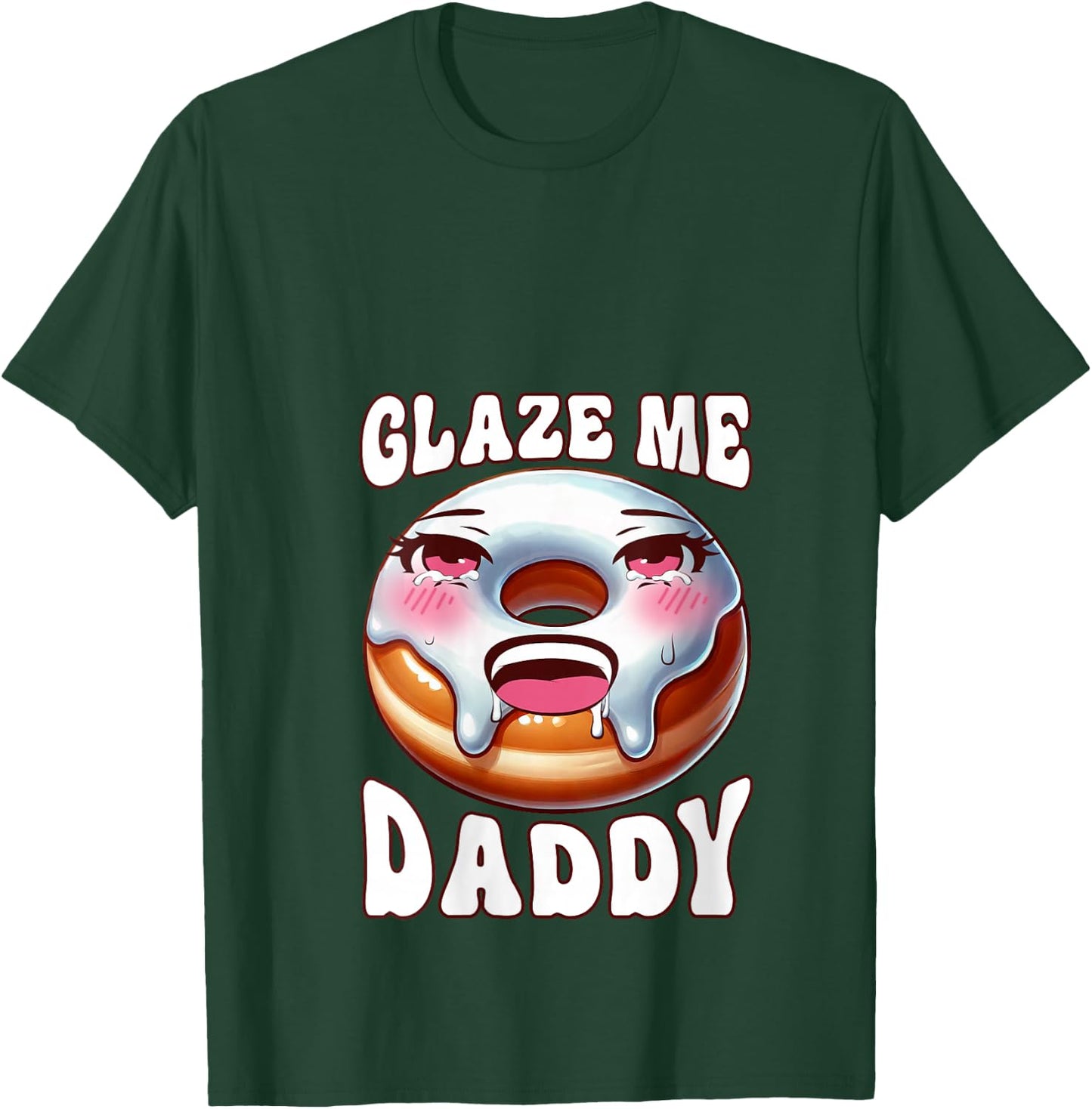 Inappropriate Glaze Me Daddy Dirty Donut Prank Adult Humor V-Neck T-Shirt - T-Shirt | Forest