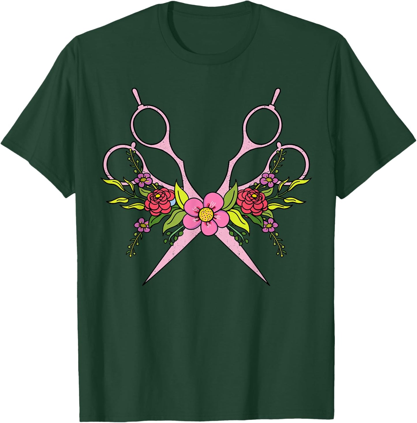 Hairstylist Beautician Hairdresser Hairstyling Hairdressing T-Shirt - T-Shirt | Forest