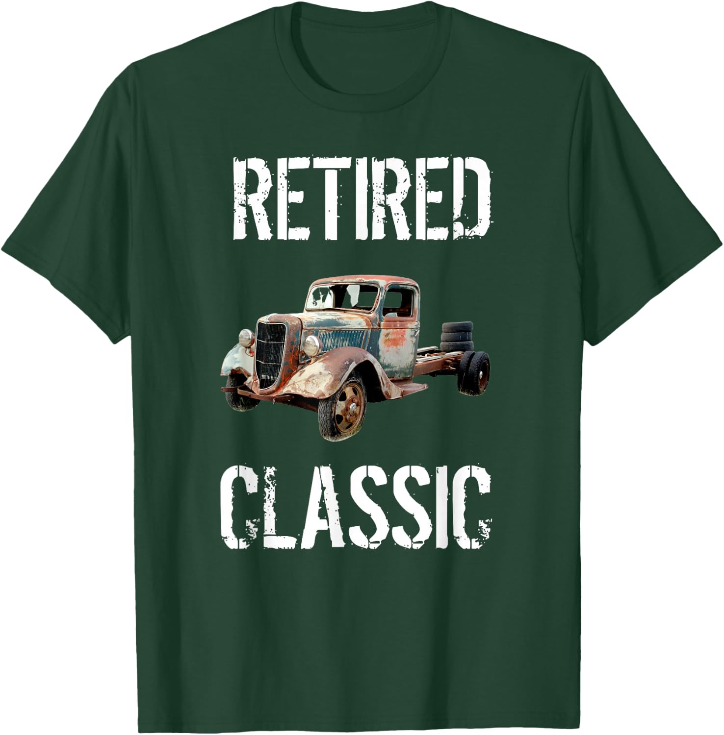 Funny Retirement Shirts Retired Classic Car Mechanic T-Shirt - T-Shirt | Forest