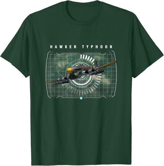 Hawker Typhoon WW2 Fighter Vintage Pilot Gift T-Shirt - T-Shirt | Forest