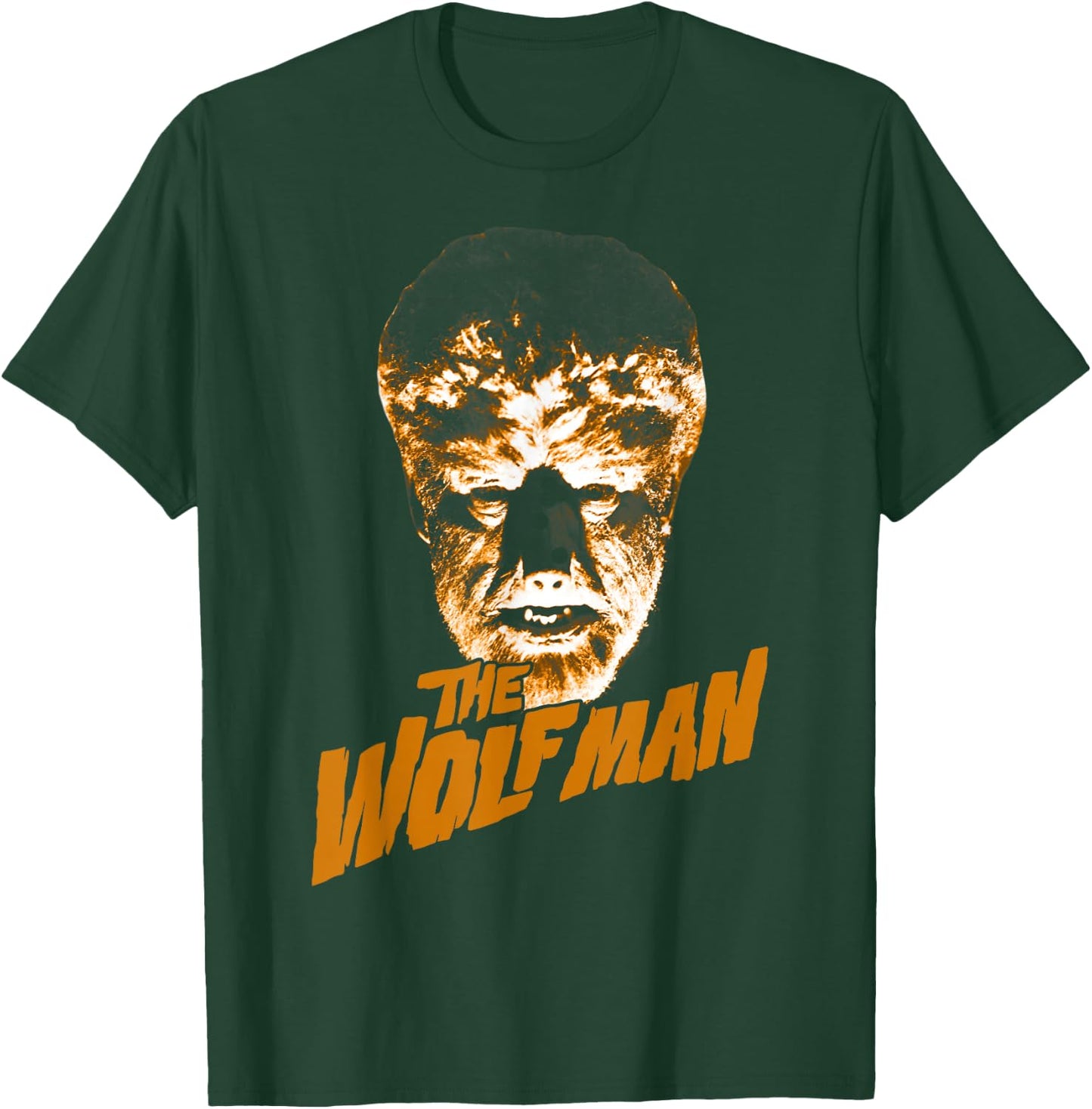 Universal Monsters The Wolfman Logo T-Shirt - T-Shirt | Forest