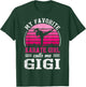 My Favorite Karate Girl Calls Me Gigi Mothers Day T-Shirt - T-Shirt | Forest