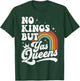No Kings But Yas Queens LGBTQ Retro Rainbow Pride T-Shirt - T-Shirt | Forest