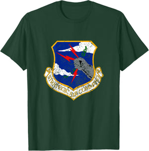 Strategic Air Command Military Pilot Roundel [Back] T-Shirt - T-Shirt | Forest