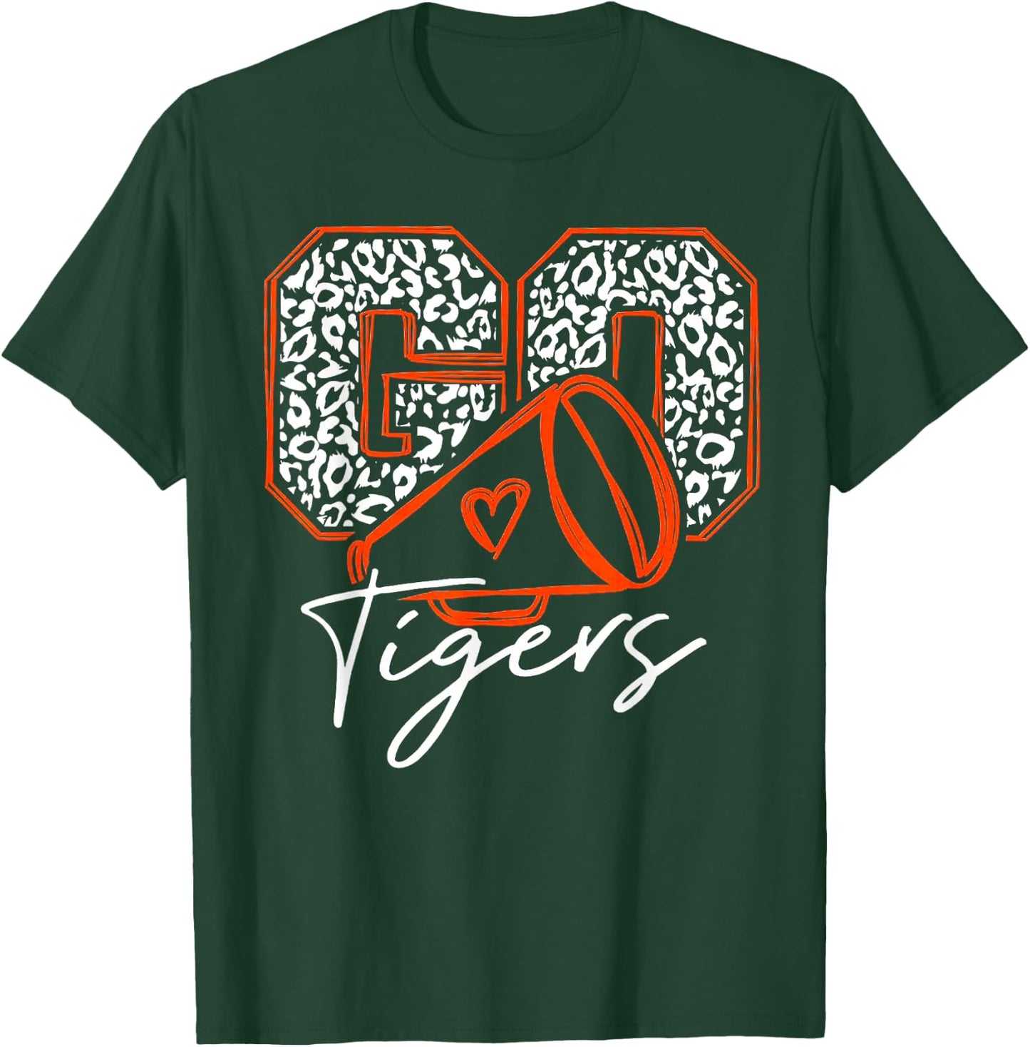 Go Cheer Tigers Football T-Shirt - T-Shirt | Forest