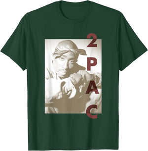 Tupac Tune In T-Shirt - T-Shirt | Forest