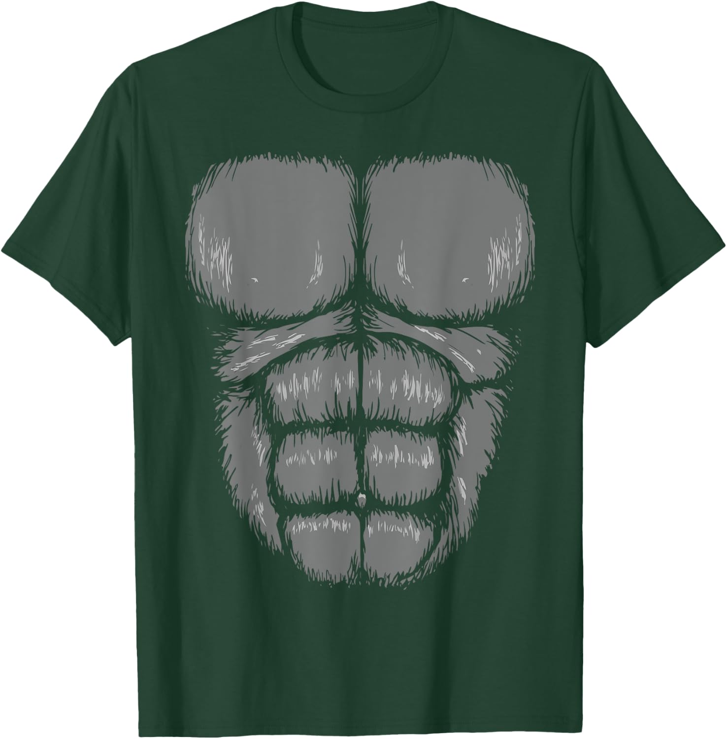 Gorilla Chest Monkey Halloween Costume T-Shirt - T-Shirt | Forest