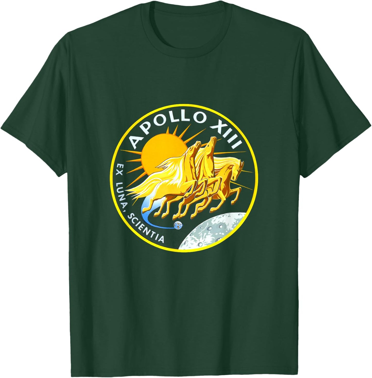 NASA Apollo 13 Mission Badge T-Shirt - T-Shirt | Forest