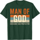 Husband Daddy Protector Hero Christian Dad Fathers Day T-Shirt - T-Shirt | Forest