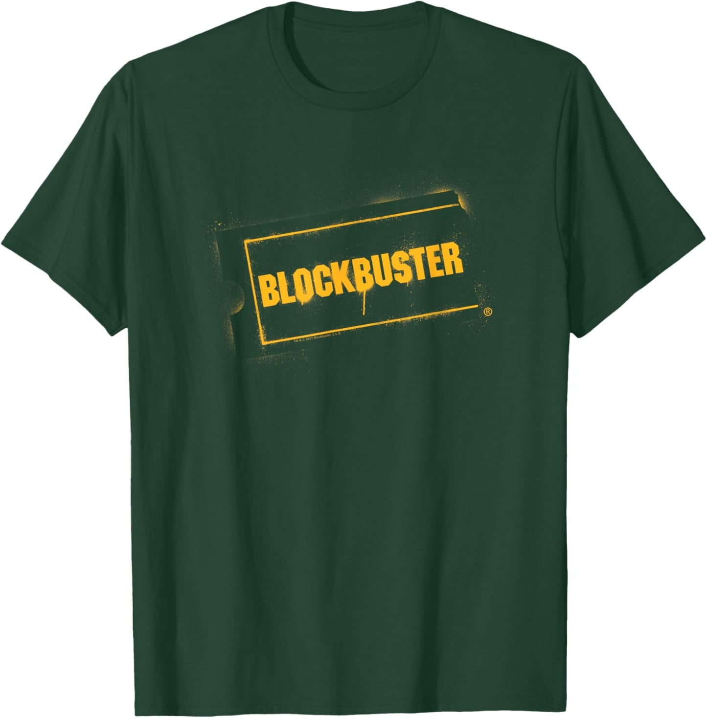 Blockbuster Spraypainted Logo T-Shirt - T-Shirt | Forest