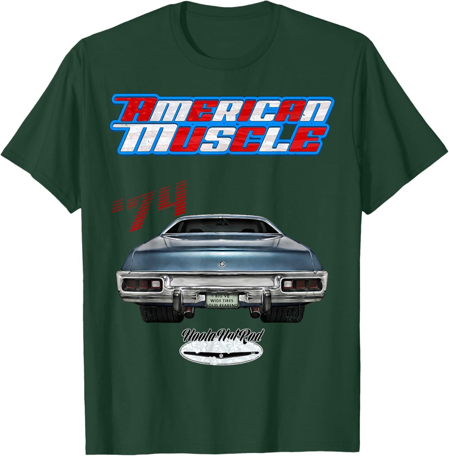 1974,GTX,Roadrunner,Hot Rod,Road,Muscle Car,Runner,Hoola,USA T-Shirt - T-Shirt | Forest