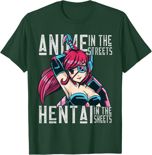Anime Girls Hantai Shirts Uncensored T-Shirt - T-Shirt | Forest