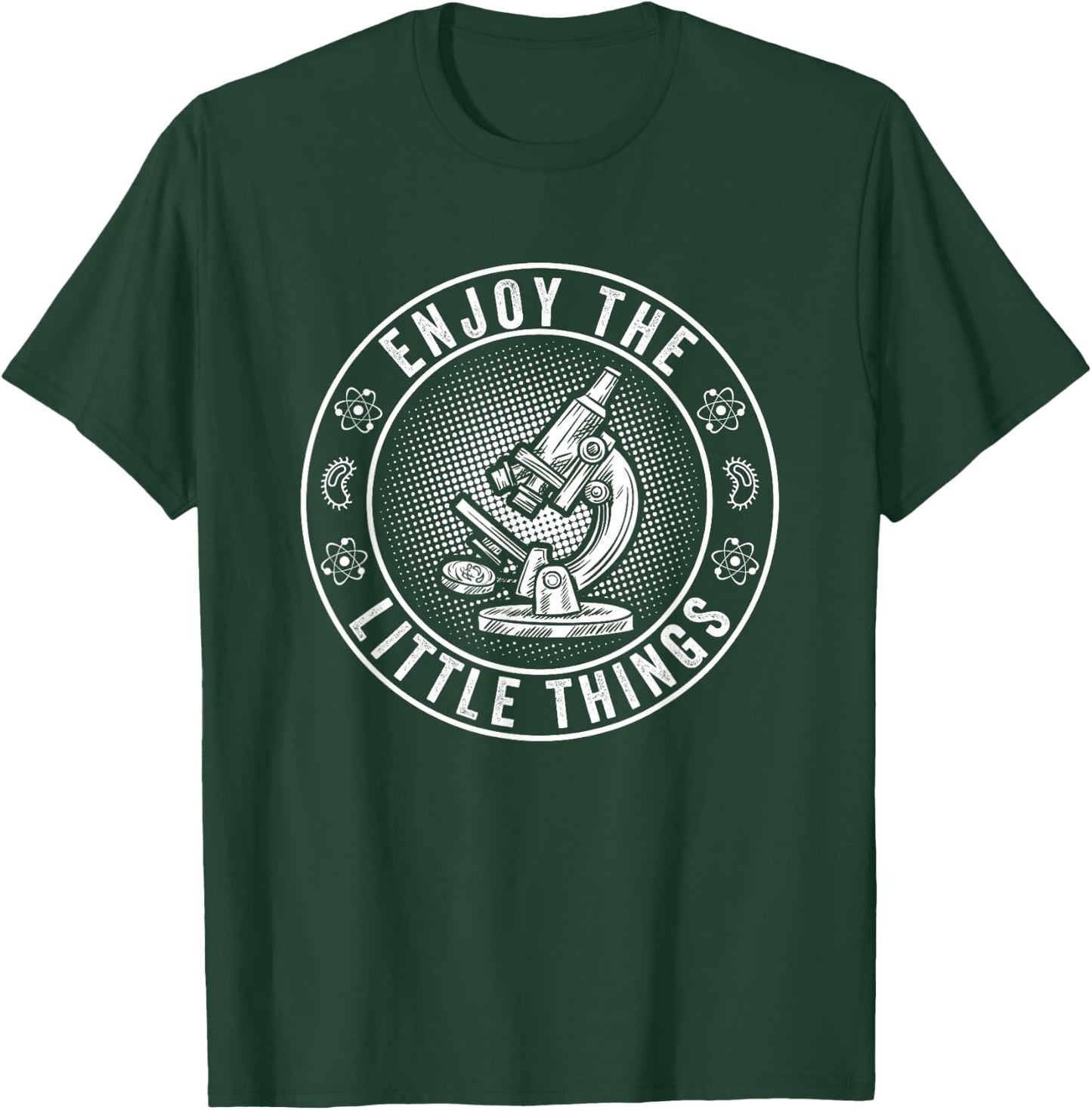 Biologist Microscope | Biology Biologist Science Gift T-Shirt - T-Shirt | Forest